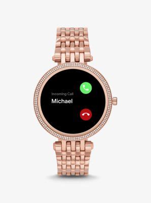 michael kors smartwatch gen 5e darci gold colored